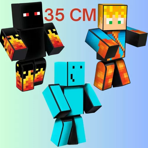 Boneco Lopers r Streamers Minecraft 35 Cm