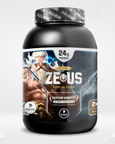 Proteina Zeus Complex 1kg Chocolate 30 Servicios