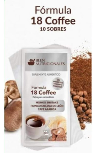 Formula 18 Cafe 10 Sobres Antioxidante Diuretico Fibra