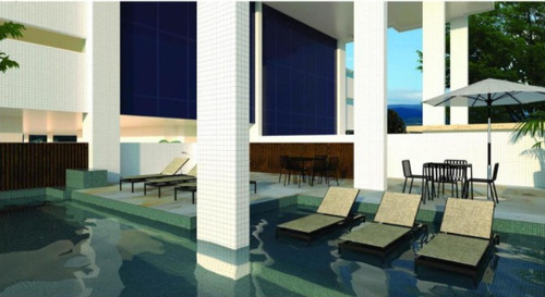 Imagem 7 de 14 de Apartamento 2 Dormi. Vila Mirim Com Piscina