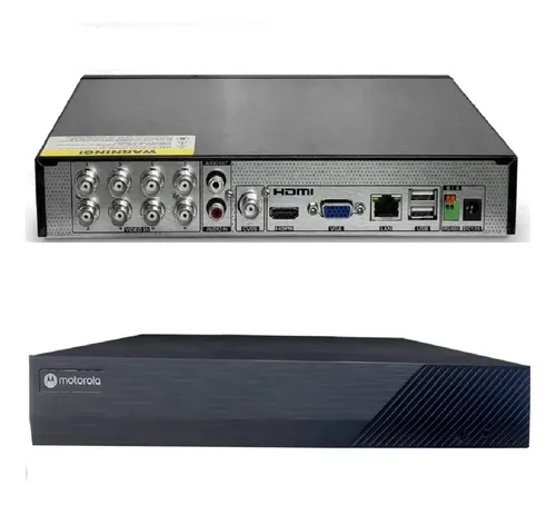 Dvr Mdx-motorola Híbrido1080p Lite 8 Canais H265 2 Canais Ip