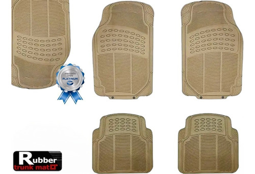 Tapetes 4pz Uso Rudo Rd Mitsubishi Outlander 2009 Beige