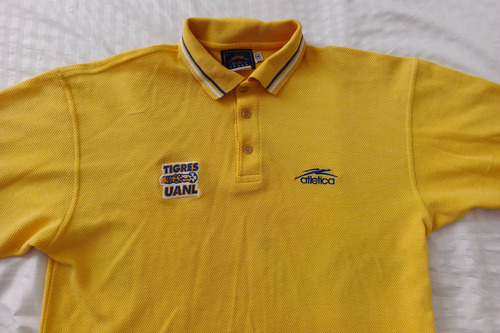 Jersey Tigres Uanl Tipo Polo Mangas Larga De Época Talla L (Usado)