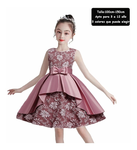 Vestido Para Niña Fiesta Bebé Elegante Princesa 3 A 12años | Meses sin  intereses