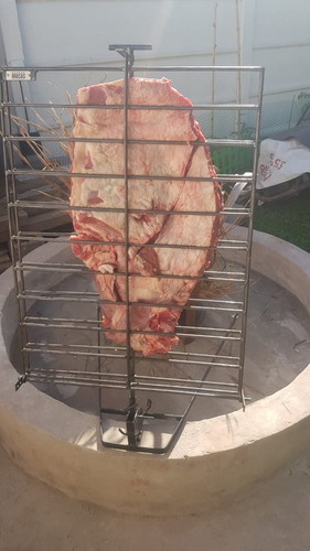 Imagen 3 de 10 de Parrilla Asador Mantera 50x70 Brasas