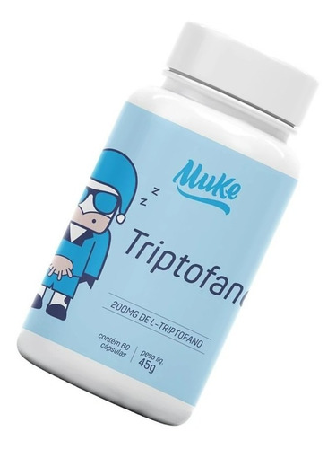 Imagem 2 de 4 de Triptofano Aminoácido Essencial Serotonina 45g 60cp Muke +mu
