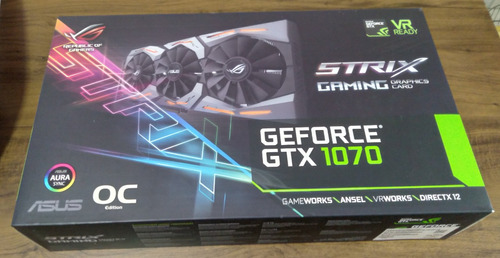 Nvidia Asus Rog Strix Geforce Gtx 1070 8gb Oc Edition (Usado)