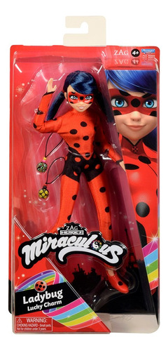 Muñeca Miraculous Ladybug Lucky Charms 10.5'' Con Accesorios