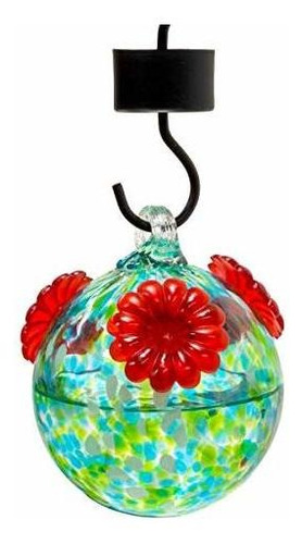 Breck's - Decorative Glass Hummingbird Feeder - Design Feeds