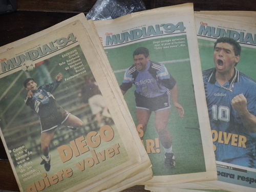 Lote 34 Diarios Clarin Deportivo - Mundial Usa 94 - Completo