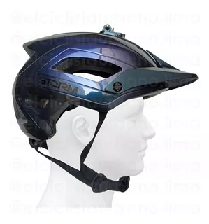 Casco Certificado Storm C/ Luz Posterior Y Soporte Go Pro