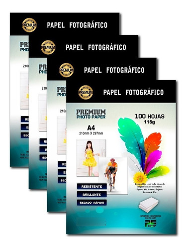 Papel Fotográfico A4 Papel Foto A4 115gr 