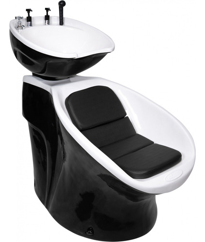 Cadeira Lavatório Neon - Colors Cor Preto/branco Tipo De Encosto 220v