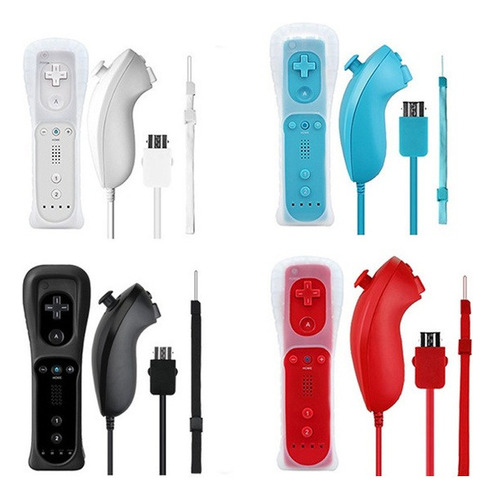 . Mando A Distancia Inalámbrico Nunchuck Con Funda De