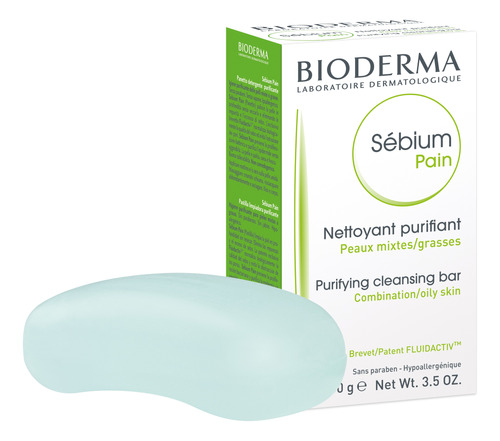 Jabon Barra Purificante Bioderma Sebium Pain Piel Grasa 150g