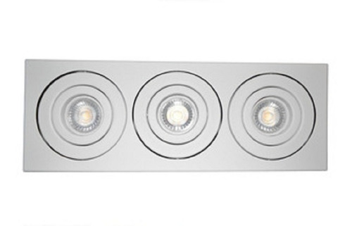Plafon Cardanico Rectangular Gam 3 Luces Dicro Gu10