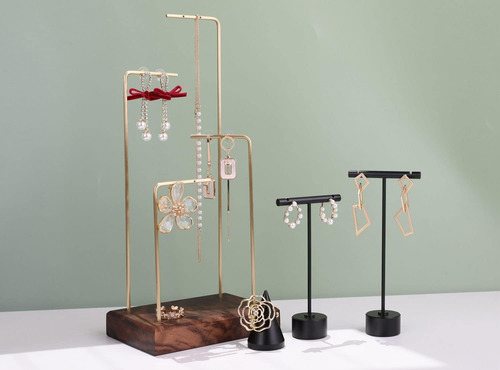 Soporte Para Pendientes Banst De Metal Con Forma De T, Sopo