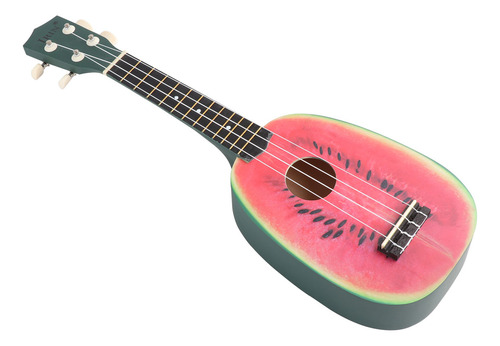 Ukelele Watermelon Concert De 21 Pulgadas Con Púas De Correa