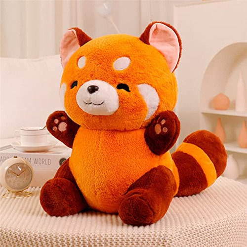 Muñeca De Peluche Con Lindo Panda Rojo De 9 Pulgadas Para Bo