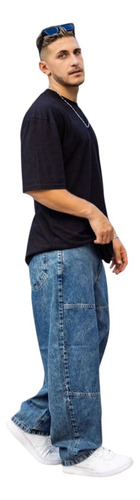 Jean Baggy Pantalon Oversize Hombre Premium