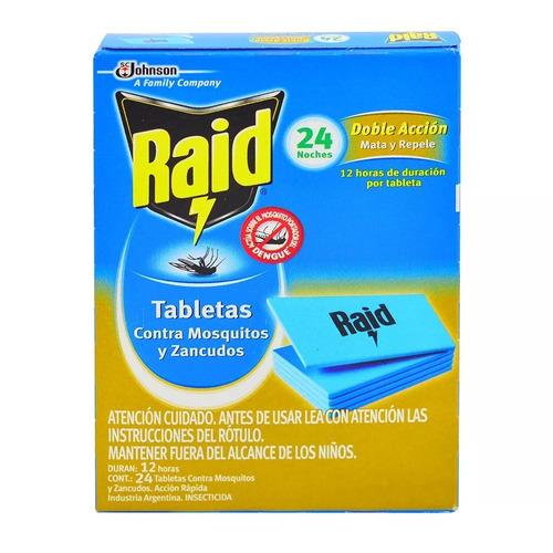 Raid Tabletas 24u