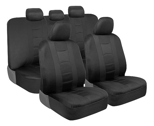 Bdk Carxs Cubiertas De Asiento Para Coches, Negro Dos-tone C