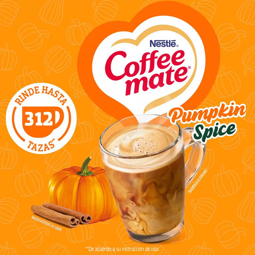 Coffee Mate Polvo Pumpkin Spice Sabor Calabaza 1.25 Kg