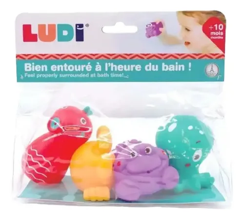 Juguete De Baño Dinosaurio Bebé | Huevo Mágico Con Cabeza Emergente | Lluvia Fina | Estimulación Temprana 10+ Meses | Ludi