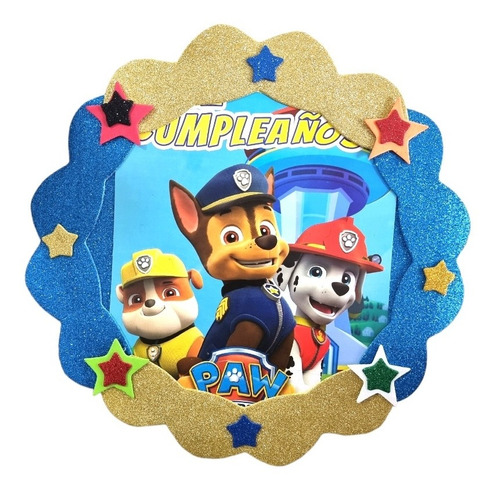 Piñata Redonda Paw Patrol