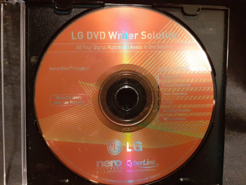 Cd De Instalação - LG Dvd Writer Solution