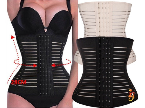 2 Pzas Faja Reductora Corset Cinturilla Transpirable Premium