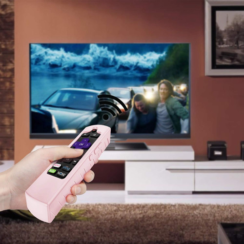 Funda Protectora P/ Control Remoto Casebot, Para Roku, Rosa