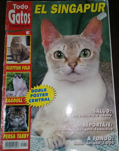 Revista **todo Gatos**  N° 12 .octubre 2000.