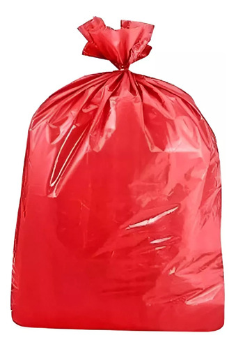 Bolsa Roja Patologica 60 X90 Cm / 40 Micrones / 50 Unidades Rojo