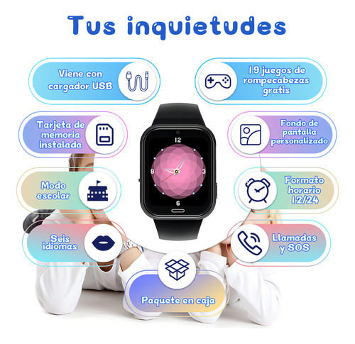 Reloj Inteligente Smartwatch 2G Llamadas Sos SmartWatch Con Camara Relojes De Juego X53 Sjrohe Relojes Inteligentes Llamar Niños Relojes Inteligentes,Relojes Inteligentes Con Ranuras Para Tarjetas Sim