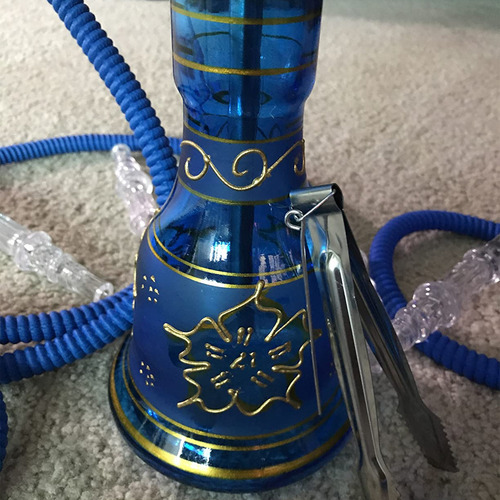Hookah Shisha Turk Azul 2 Mangueras