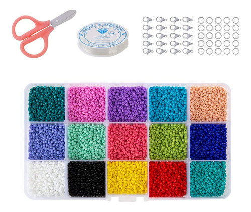 Perlas De Tubo De Vidrio Fluorescente Sólido 3mm 7500pcs