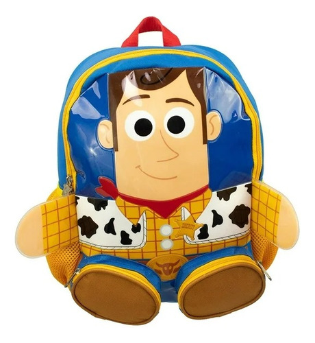 Mochila Woody Toys Story Disney Movible Azul Kinder Ruz 