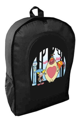 Mochila Negra Totoro Adulto / Escolar V5