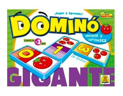 Juego De Mesa Domino Gigante Numeros Y Cantidad Infantil