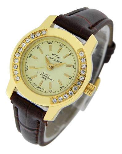 Reloj Montreal Mujer Ml420 Strass Envío Gratis T. Oficial