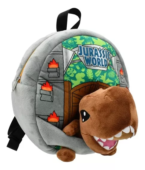 Peluche Dinosaurio Rex Jurassic World Con Mochila Ruz Origin