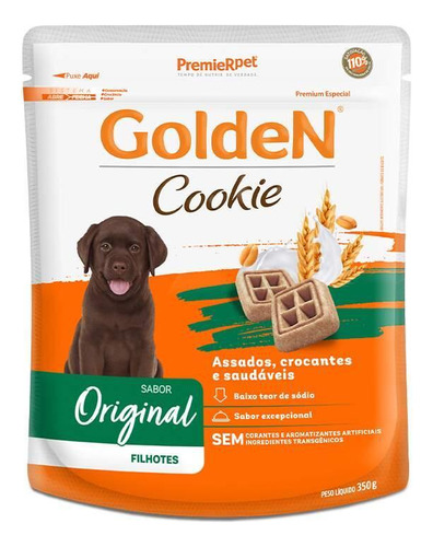 Biscoito Golden Cookie Para Cães Filhotes 350g