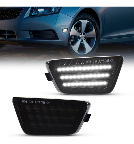 Gempro Conjunto Luz Marcador Lateral Led Para Chevy Cruze 2