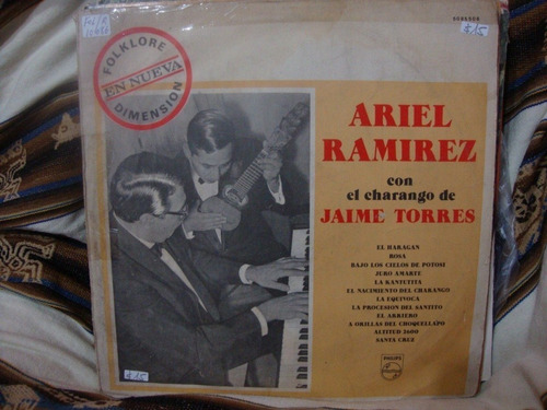 Vinilo Ariel Ramirez Y Jaime Torres Charango Dimension F1