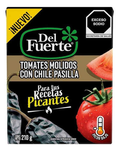 2 Pza Tomates Molidos Del Fuerte Con Chile Pasilla 210 G