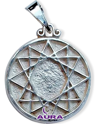 Estrella De 12 Puntas Amuleto De Protección En Plata 925