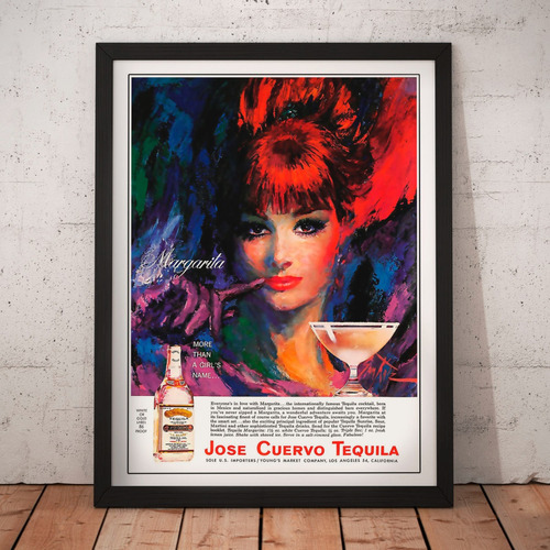 Cuadro Bebidas - Jose Cuervo Tequila - Arte Vintage 