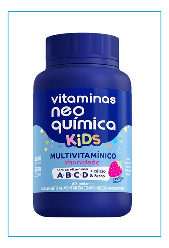 Kit 24x Vitamina Kids Morango Com 60 Comp - Neo Química