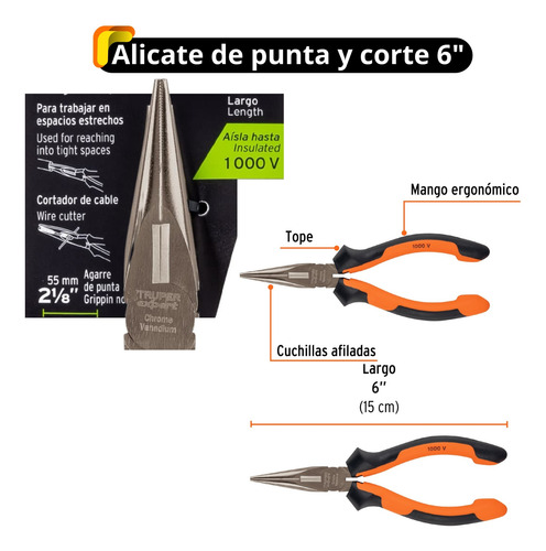 Kit Alicates Dieléctricos 1000v Multímetro Truper